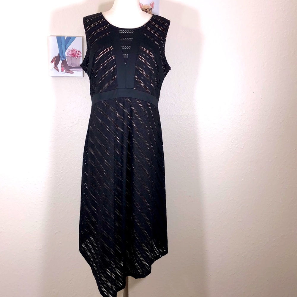 Motherhood Maternity Black/Nude Dress